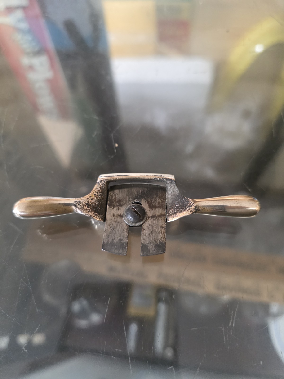 AMT Mini Chamfering Shave, Brass, Rare Finger Shave