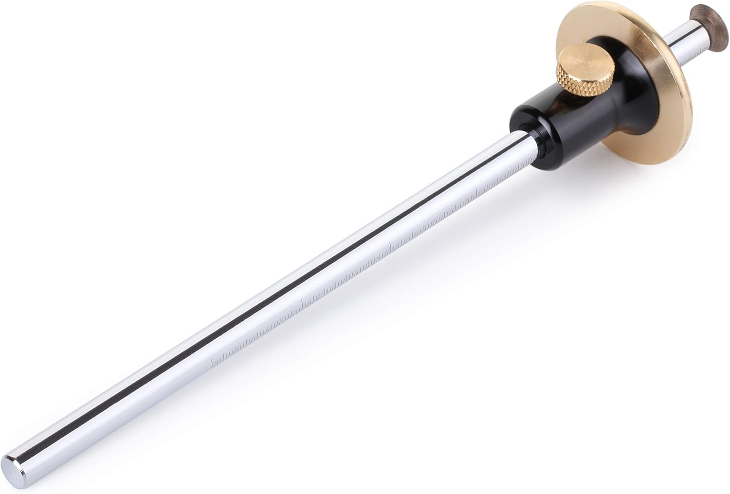 Wheel Marking Gauge, 2 Extra Blades, Laser Engraved Graduations, Solid Brass Fac