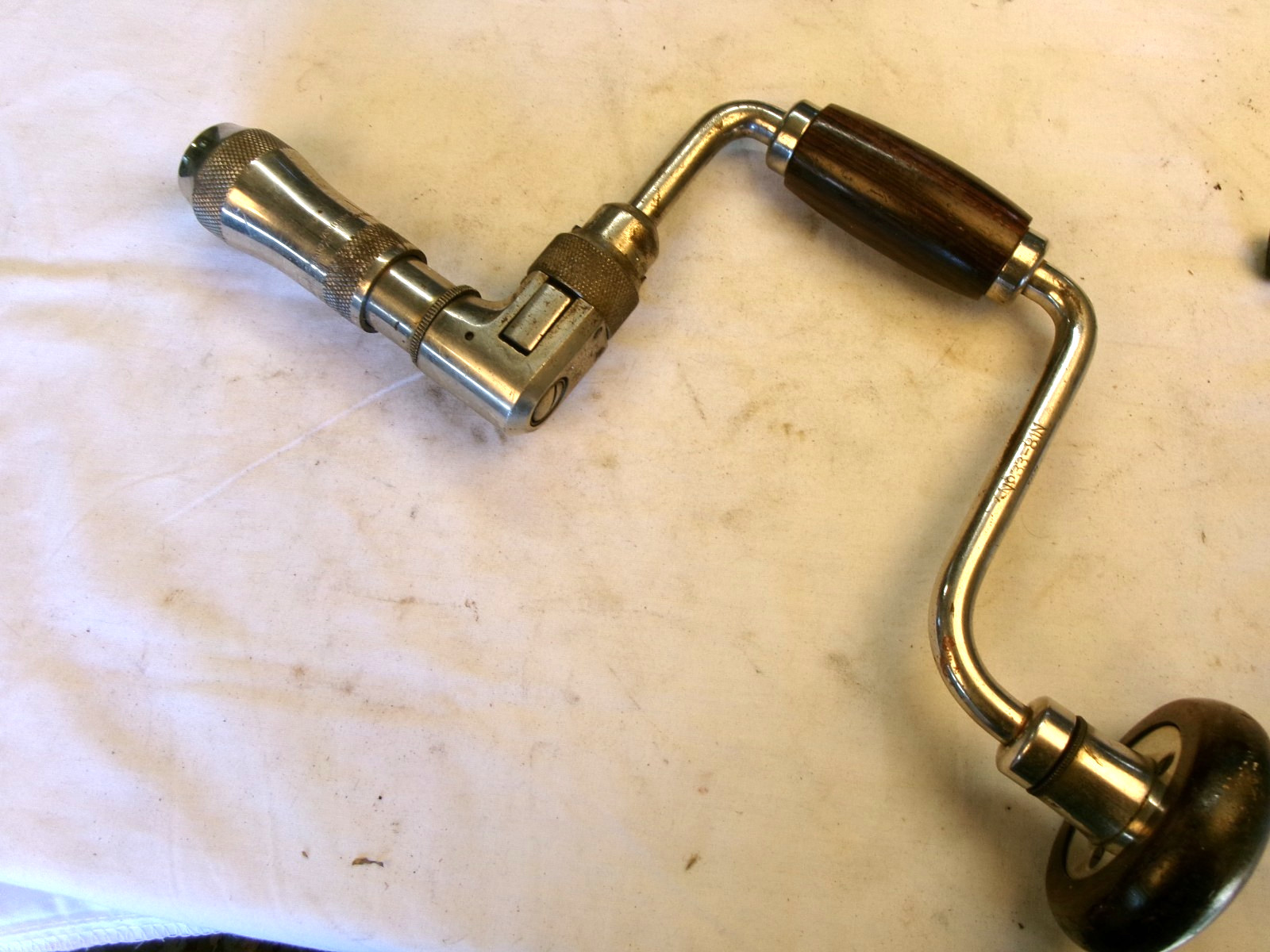 GREAT MILLERS FALLS NO. 33-8IN BIT BRACE – WITH 1911 PATENT DATES