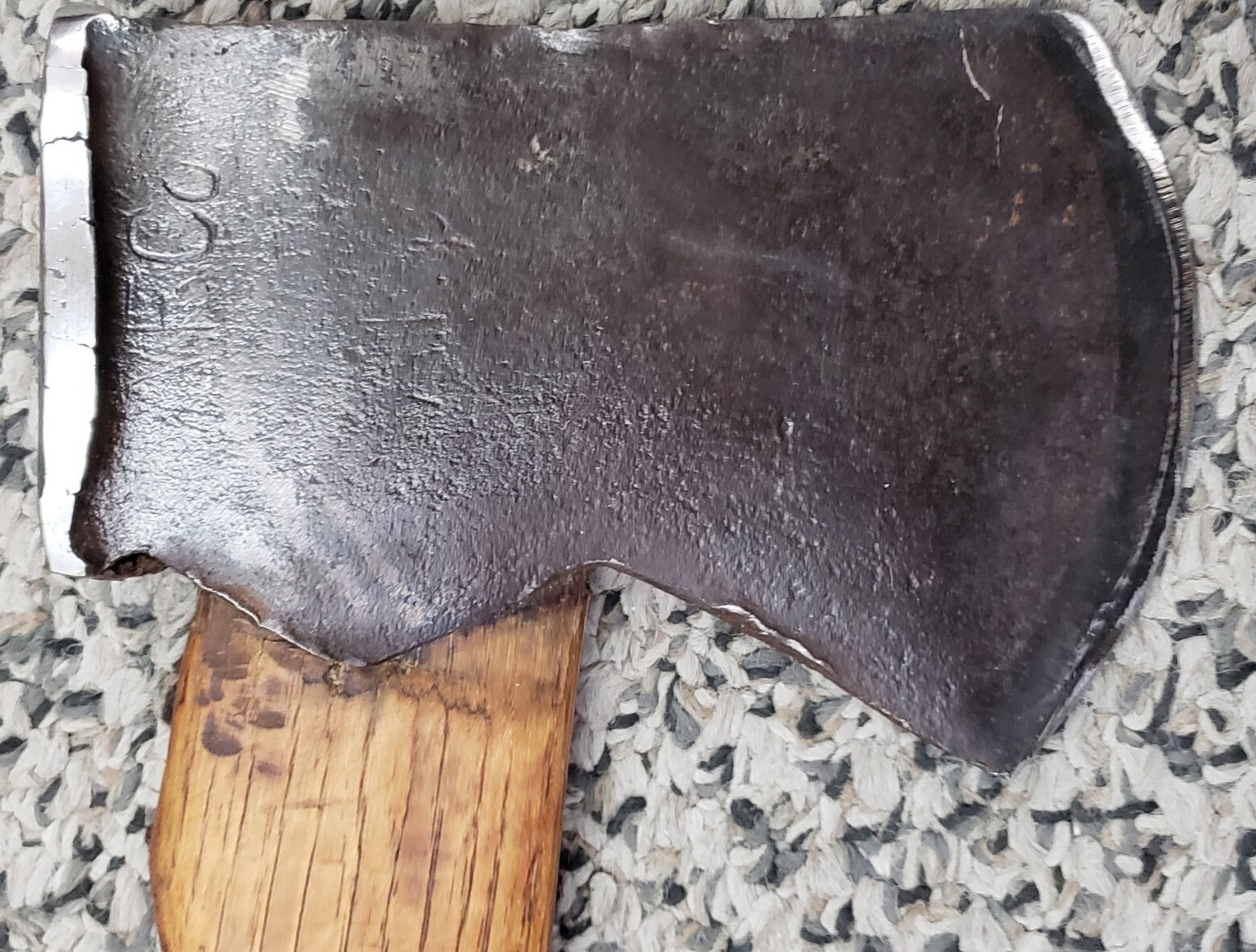 Collectible Vintage Axe Marked Legitimus, Polished Edges of Poll & Blade