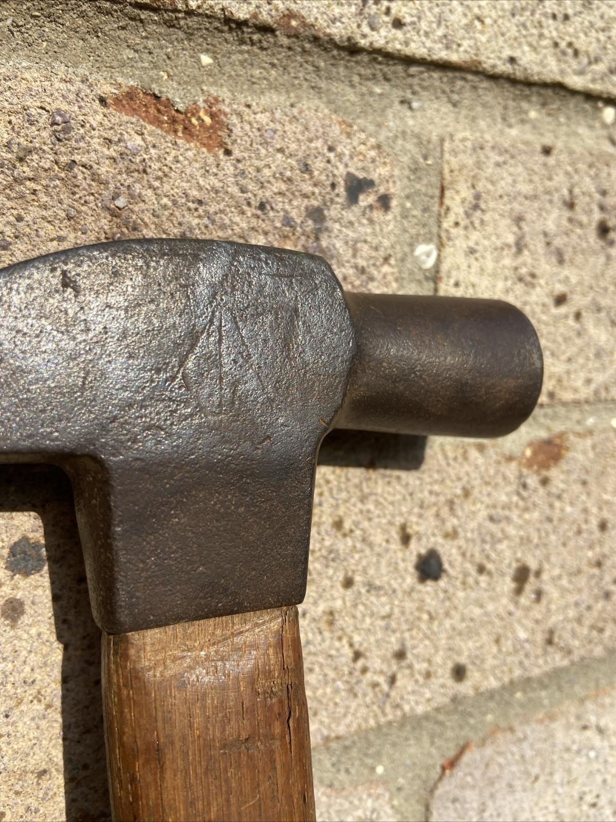 Vintage Claw Hammer Military Arrow Wooden Handle Rare
