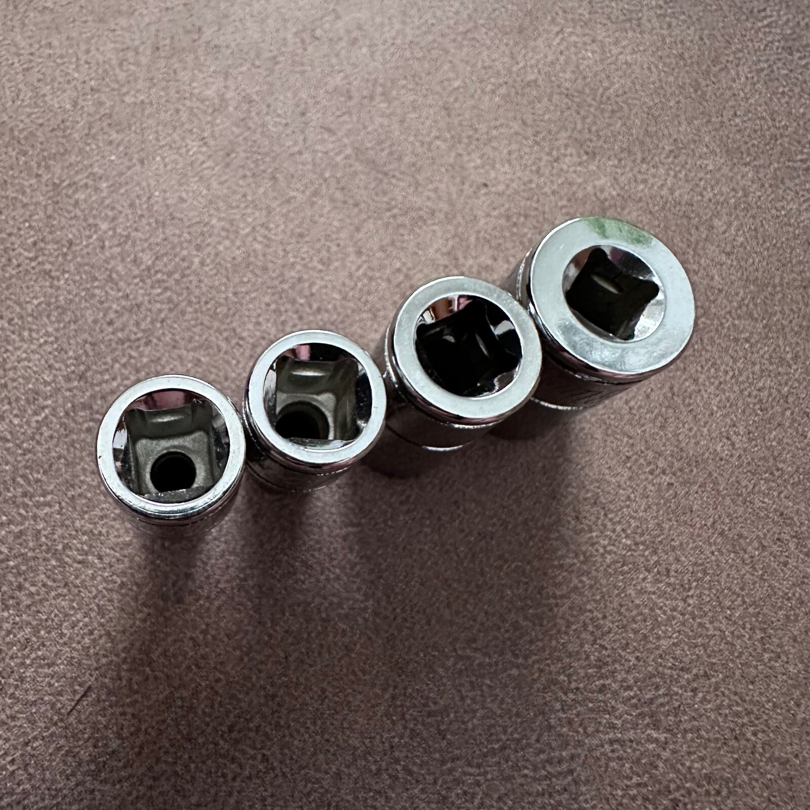 4x NEAR NEW BLUE-POINT 6PT HEX 1/4″dr DRIVE METRIC SOCKETS SERVICE TOOLS