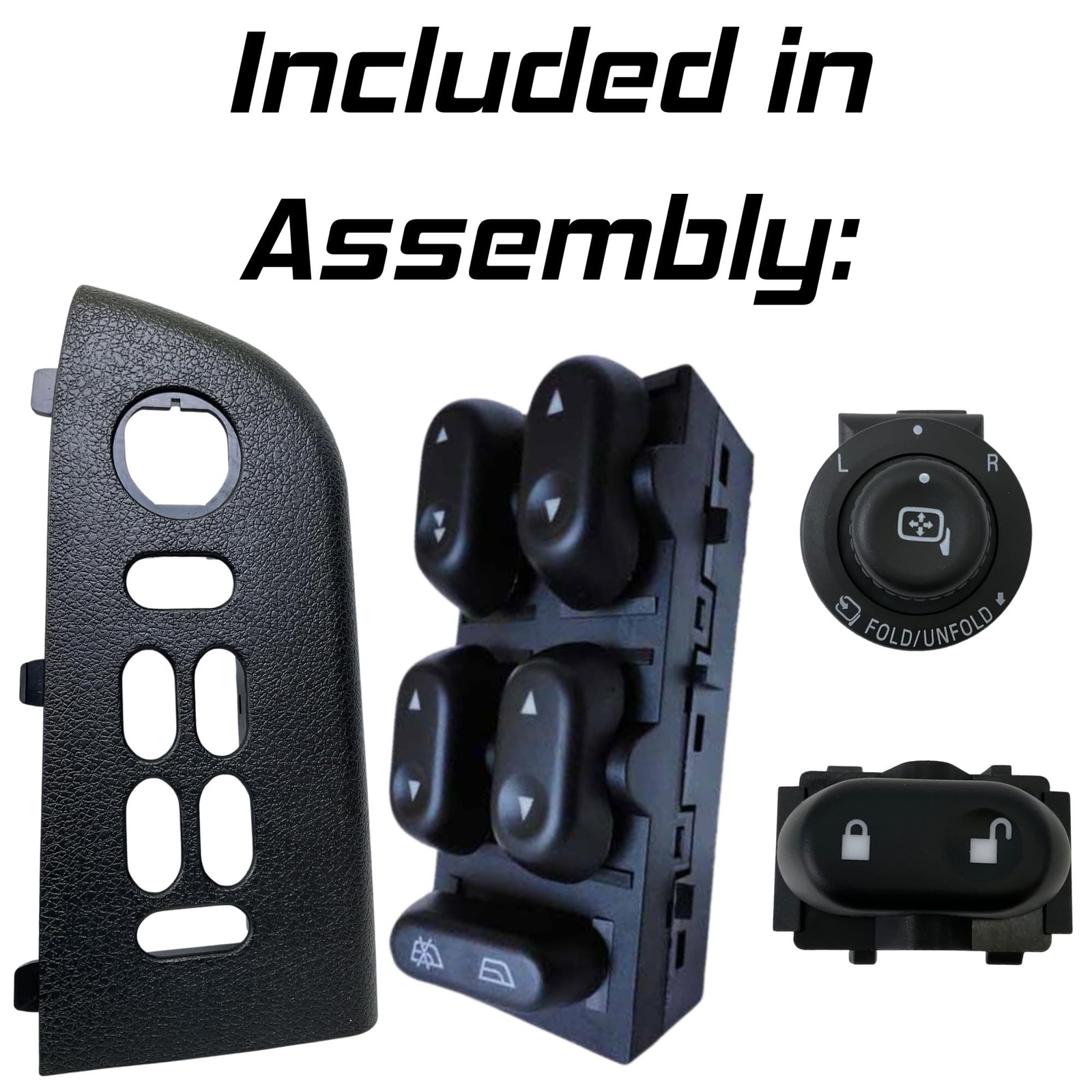 Master Window Switch for 2004-2008 Ford F-150 F150 (Black Bezel Master Assemb…