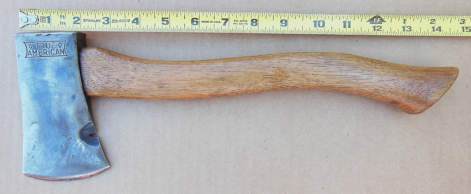 Vintage True American Mann Edge Tool Co. Lewistown PA USA 14-1/2″ Hatchet, Axe