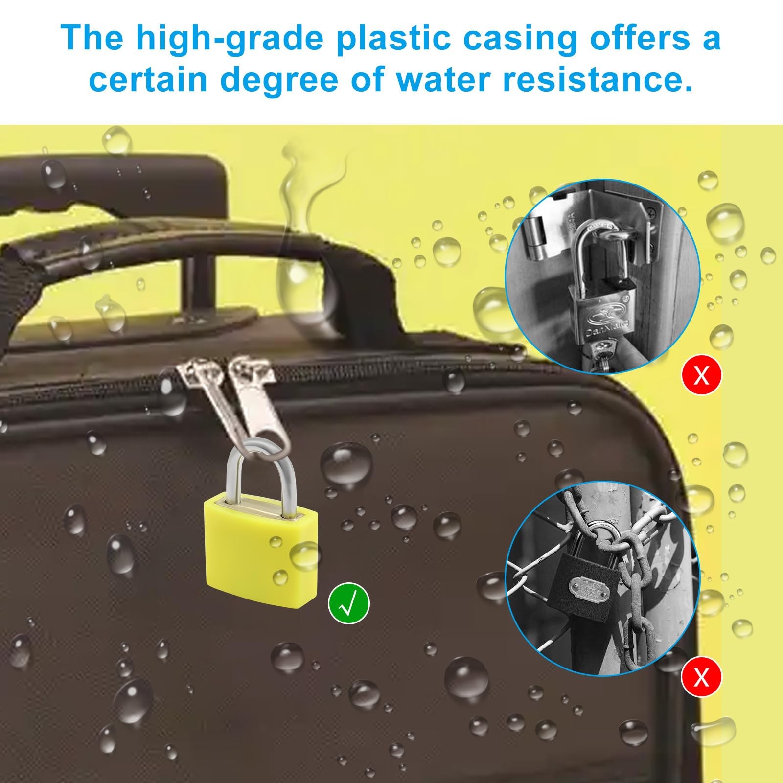 4Pcs Small Locks with Keys, with Pattern