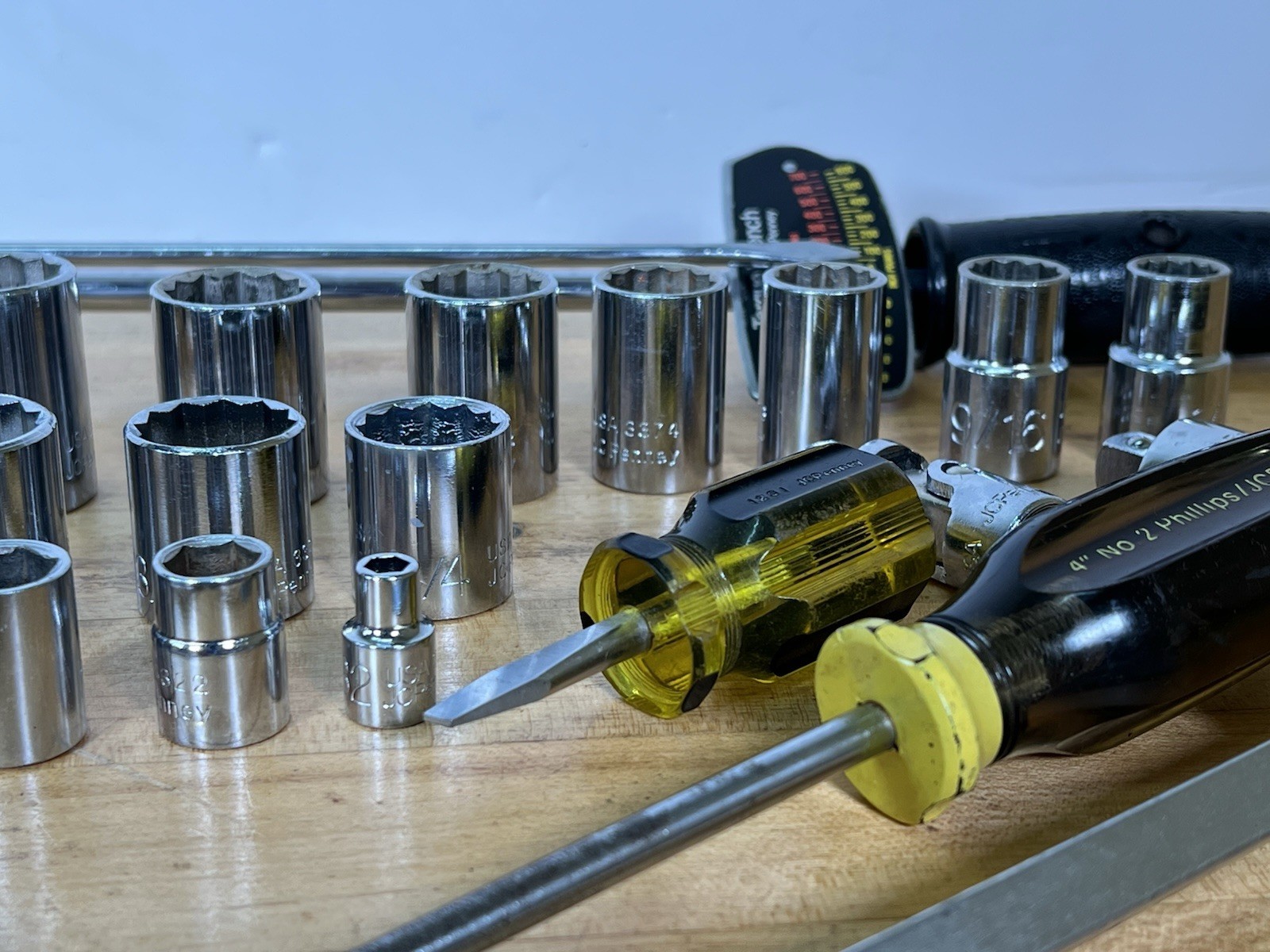 Rare Vintage Collection of JC Penny Tools (S K Tools) – Wrenches, Ratchets, Etc.