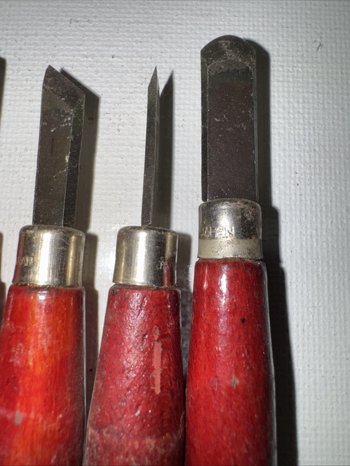 vintage wood carving chisel and gouge set Of 12 Made In Japan