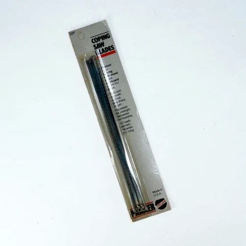 Coping Scroll Jig Saw Metal Blades Parker Trojan 22P Pin Ends 6 1/2 USA
