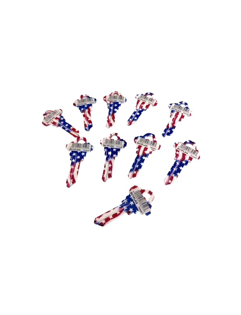 KEYBLANK FLAG 16010SC1FLAG – SC1FLAG – PACK OF 10