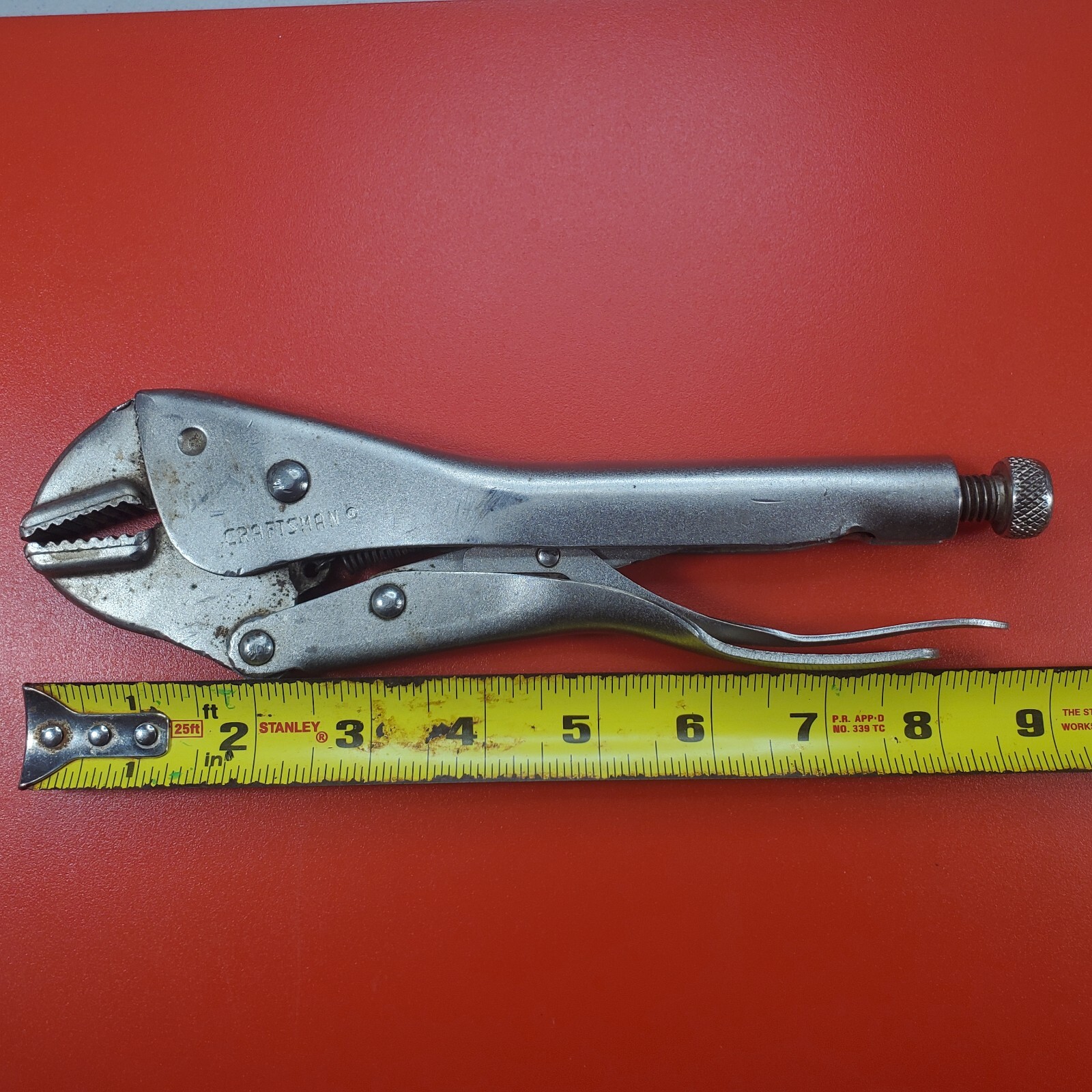 Craftsman 9″ Vice Grip Type Locking Pliers Made In USA Vintage