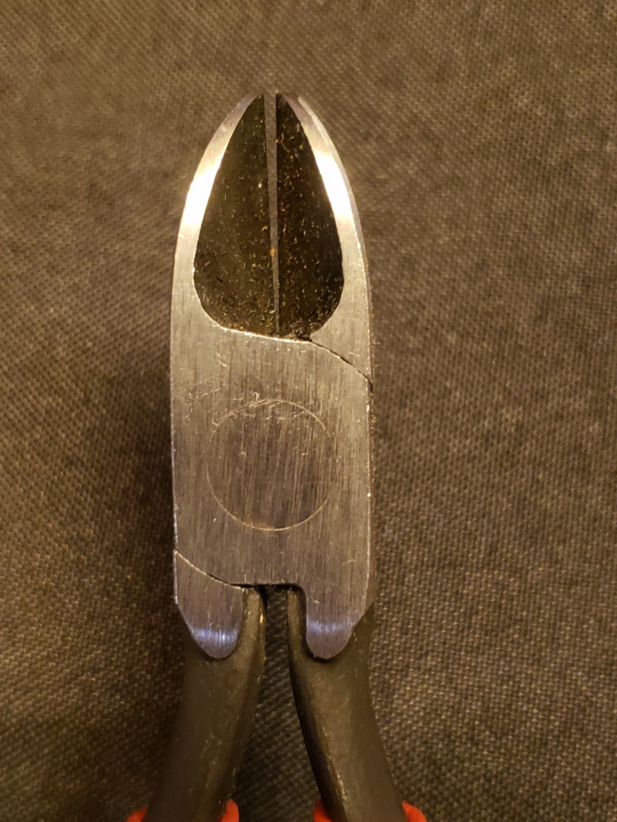 VINTAGE Red Orange Crescent Tool CO 942-6 SIDE Cutters Wire Electrician USA