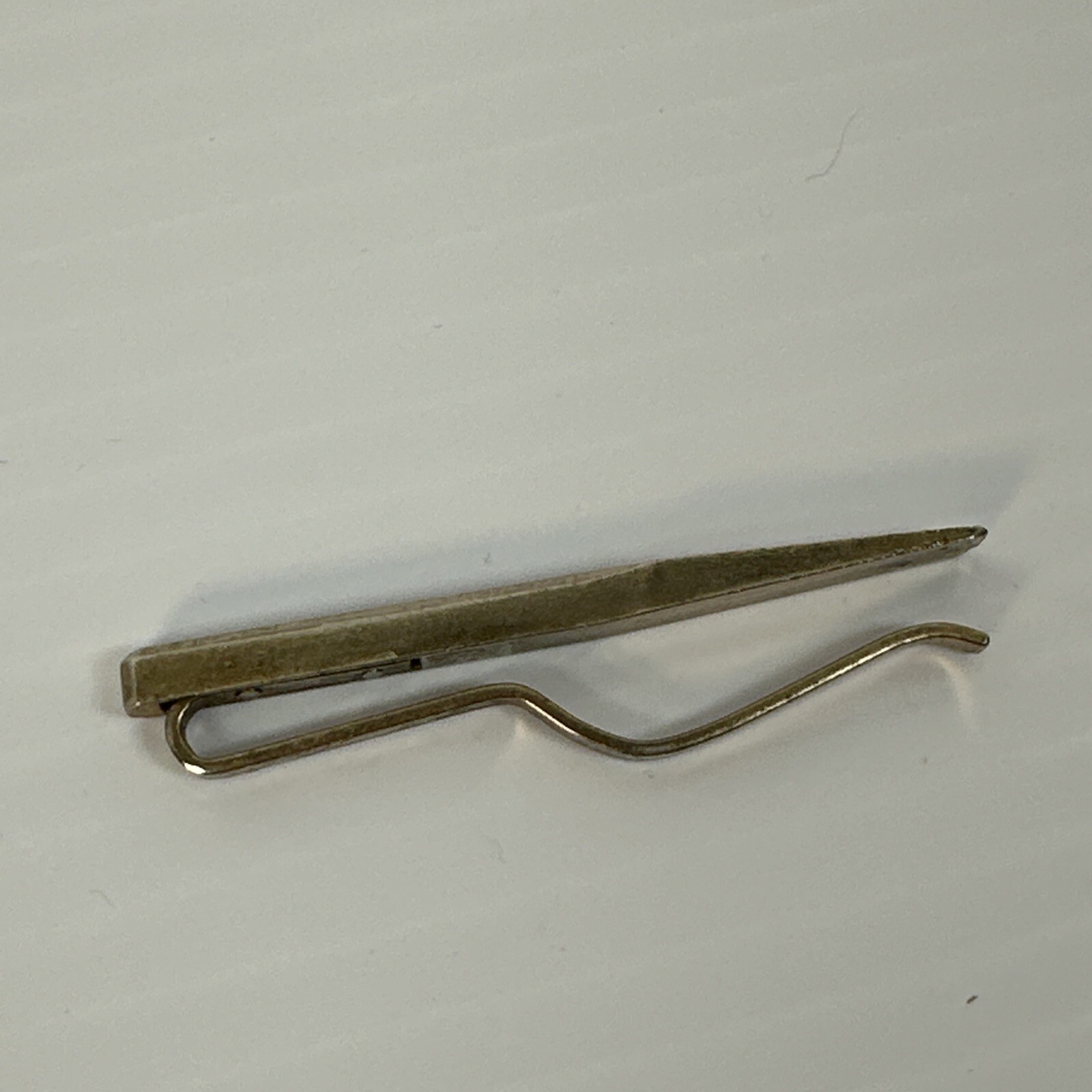 Vintage Snap-On Chisel Tie clip, silver finish, Classic Logo