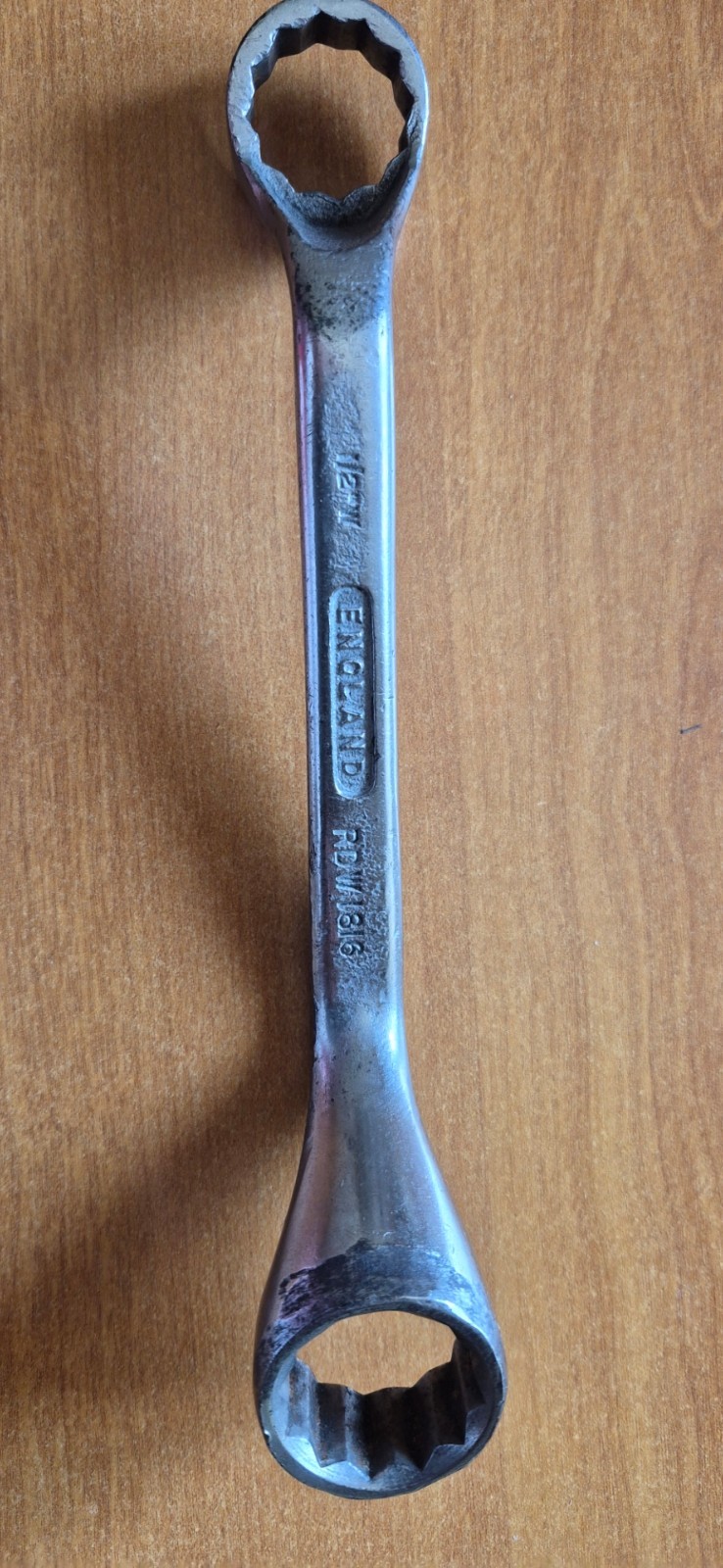 Vintage Ring Spanner By Garrington Wren 1/2 X 9/16 BSW