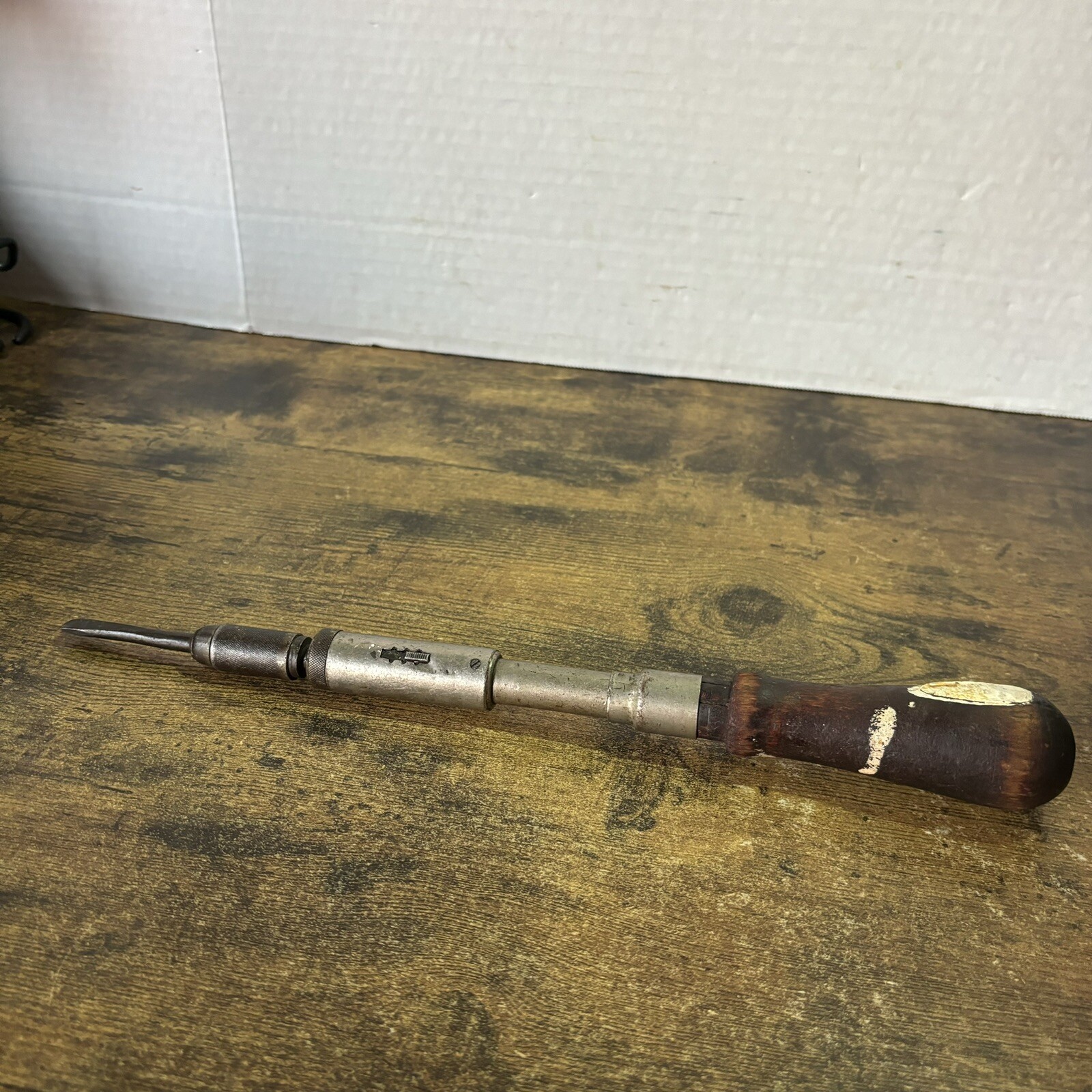 Antique Vintage North Bros Mfg Yankee No. 30 Spiral Push Screwdriver Made in USA