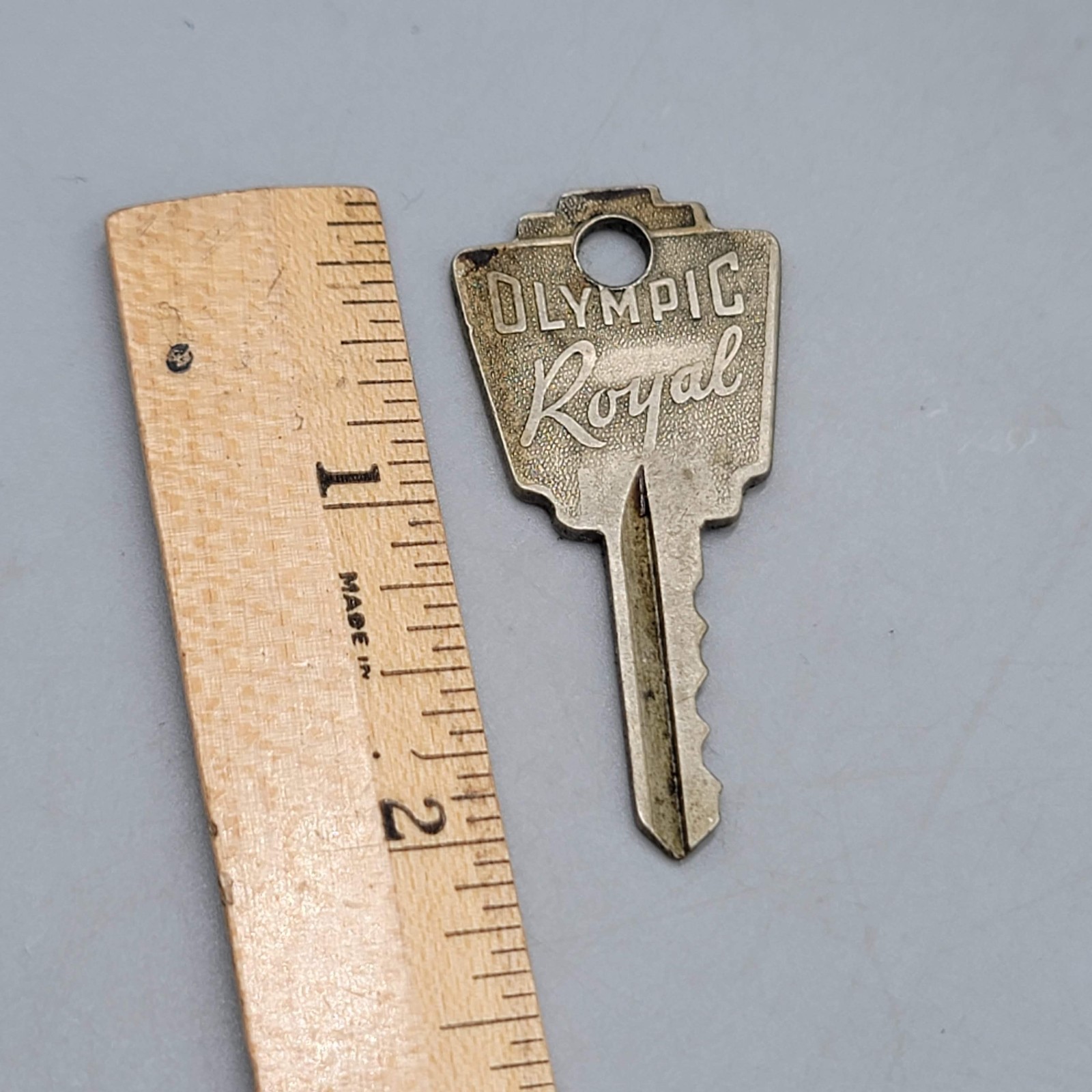 Vintage Olympic Royal Vim Car Sales Co Key 2″