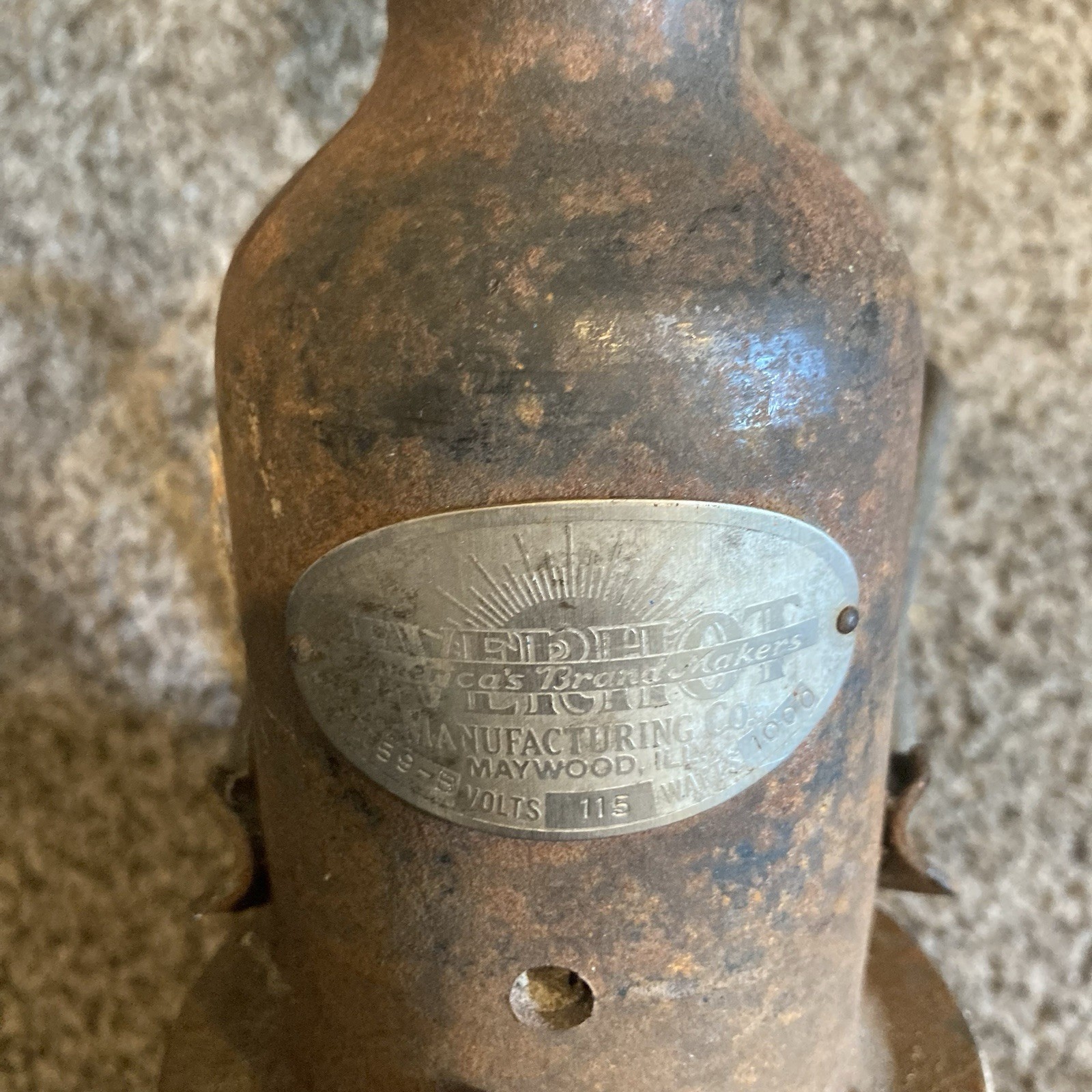 Vintage Levitor Electric Branding Iron TRS Custom Brand 115V Untested Maywood IL