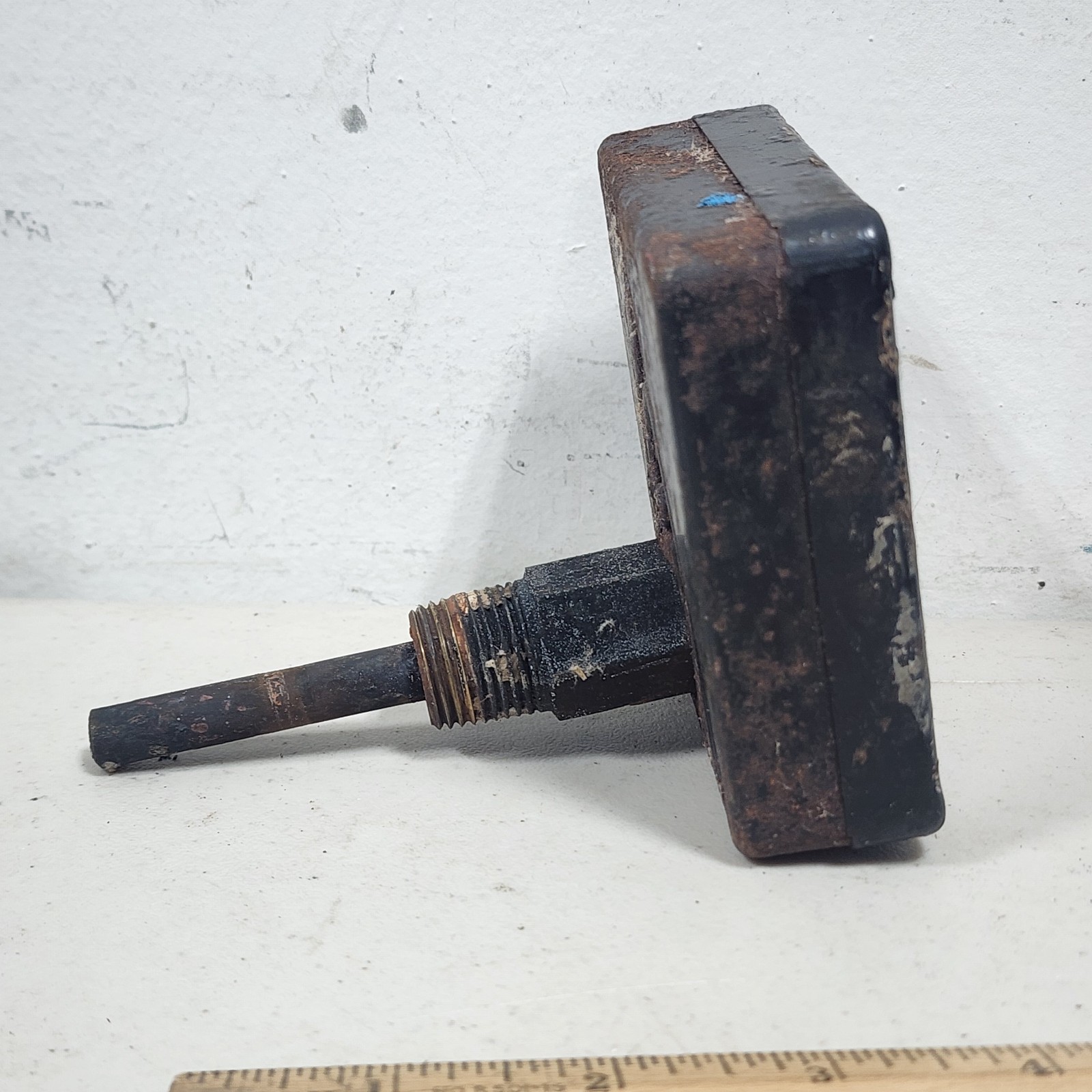 Antique U.S. Gauge USG Dual Needle Combination Pressure & Temperature Gauge –…