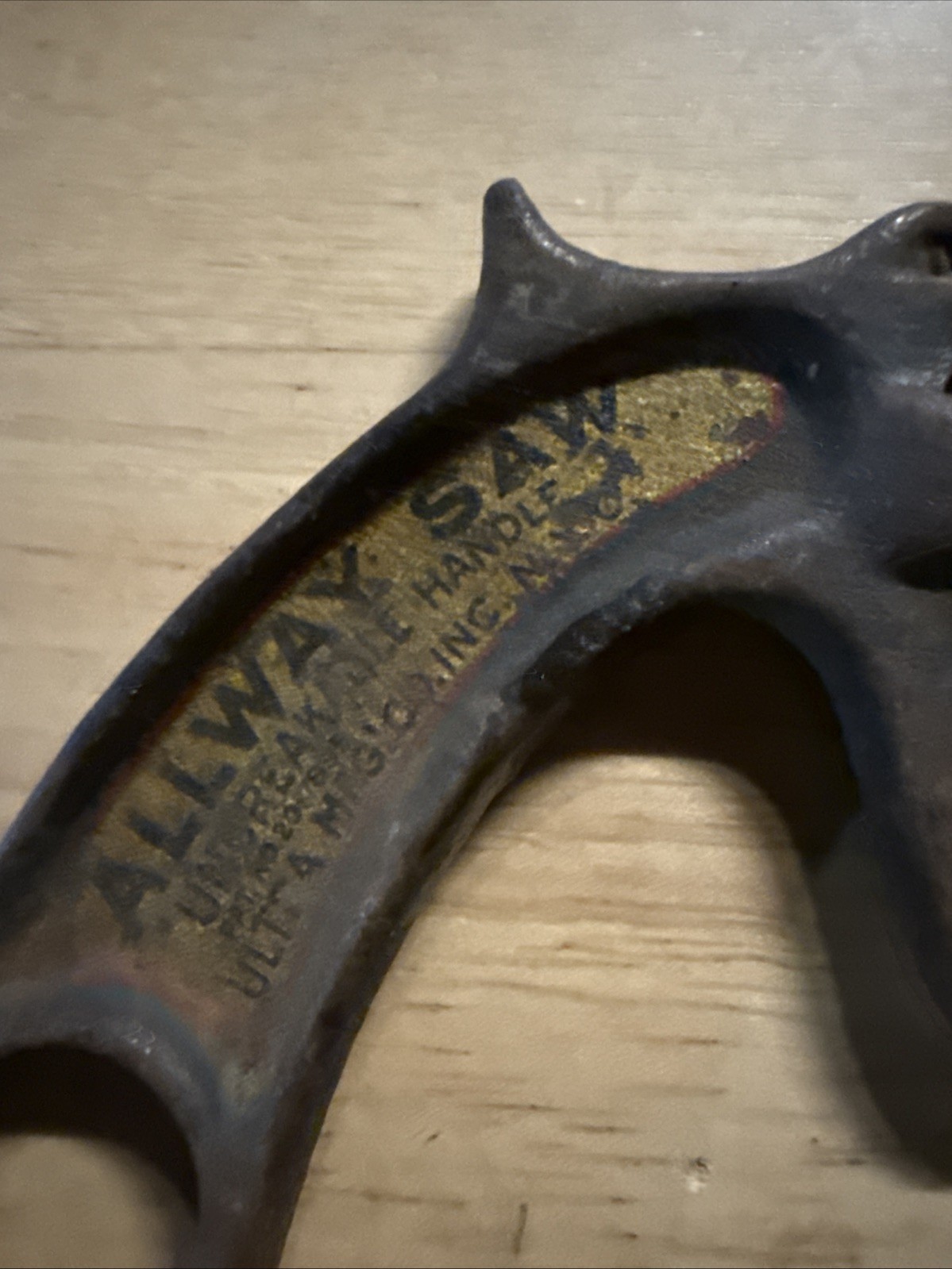 Vintage Allway Pistol Grip Saw Handle Ultra Mfg.Co. Pat NO 2017895