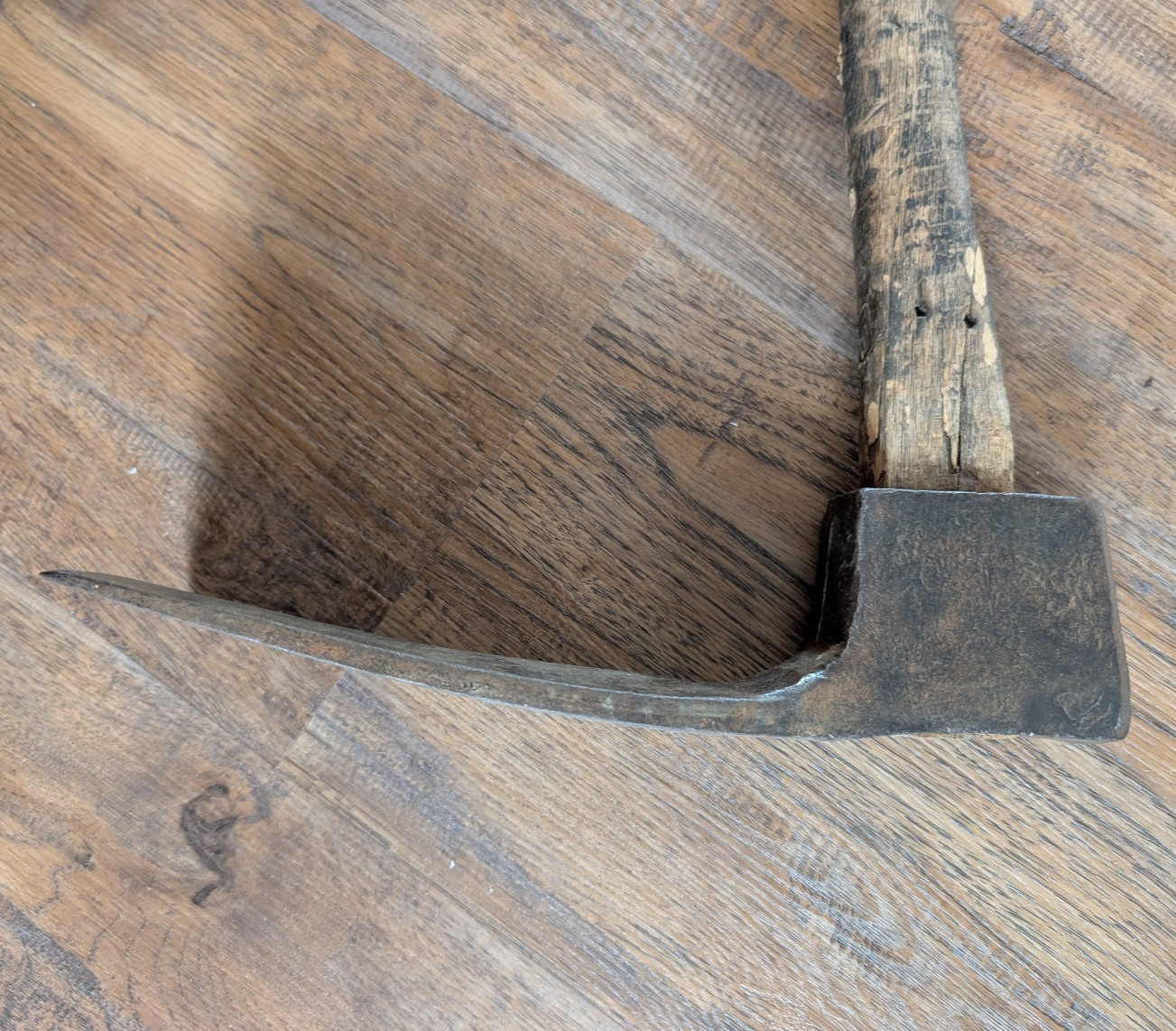 Antique Adze w/ Handle Railroad SPCOS (Southern Pacific) Hubbard 12 x 4 inch
