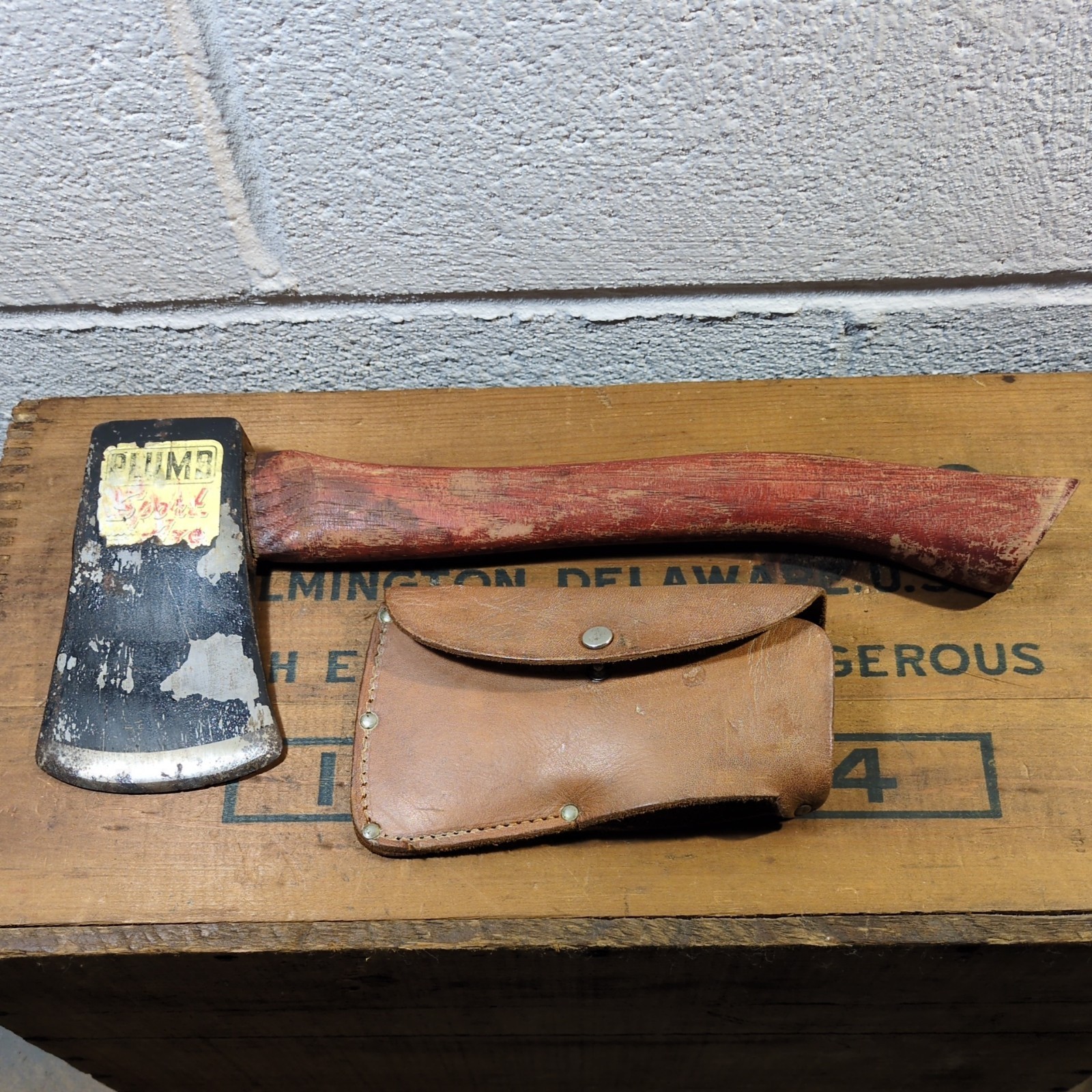 Vintage Plumb USA Sport Axe/Hatchet, Original Sheath