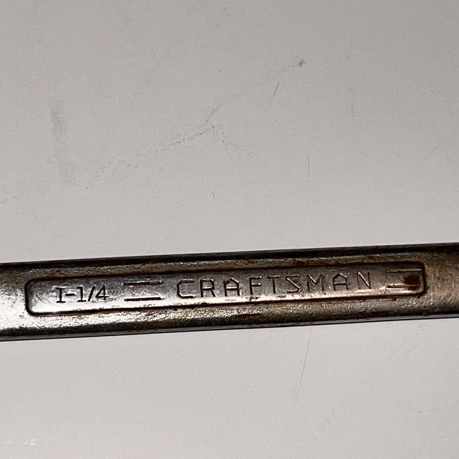 Craftsman Vtg 1 1/4″ Combination Box Wrench =V= Series USA tool mechanic truck