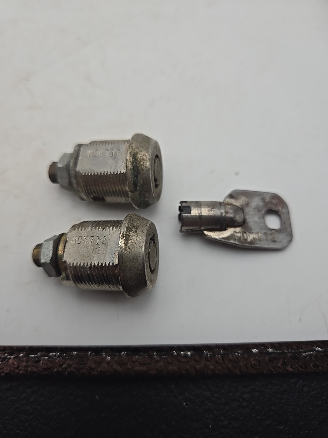 2pc – Illinois Lock Co. ACE Cam Lock Cylinder MDK712 Vending Laundry W/ Key 9A1