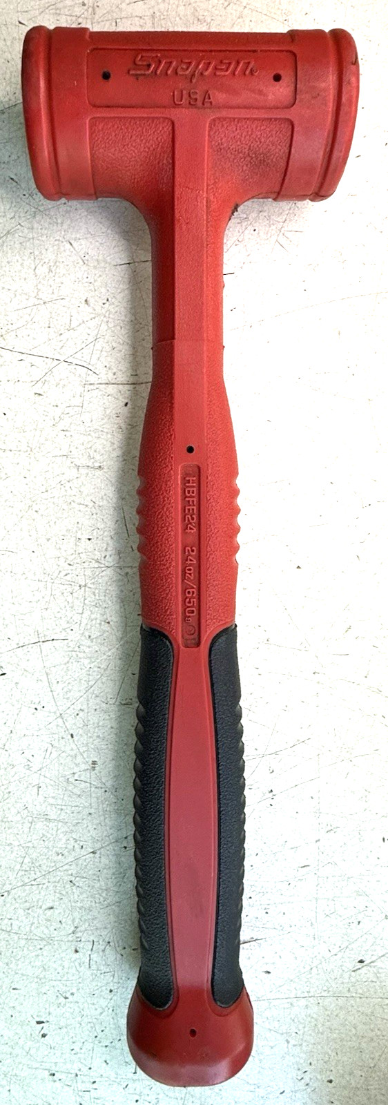 SNAP ON HBFE24 24 OZ Soft Grip Dead Blow Hammer / Used