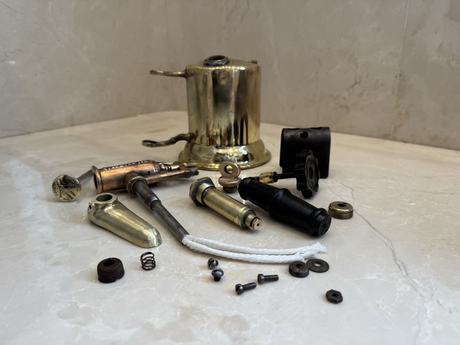 Vintage The Turner Brass Works Gasoline Blow Torch Sycamore Ill. No. 150-1