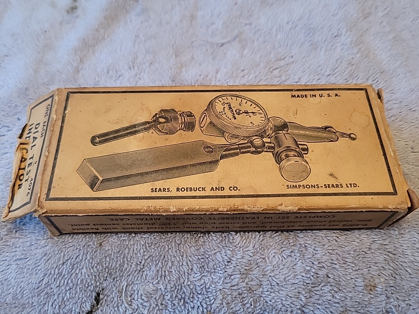 Craftsman No. 9-4076 Jeweled Bearing Dial Test Indicator W/Box & Paperwork USA