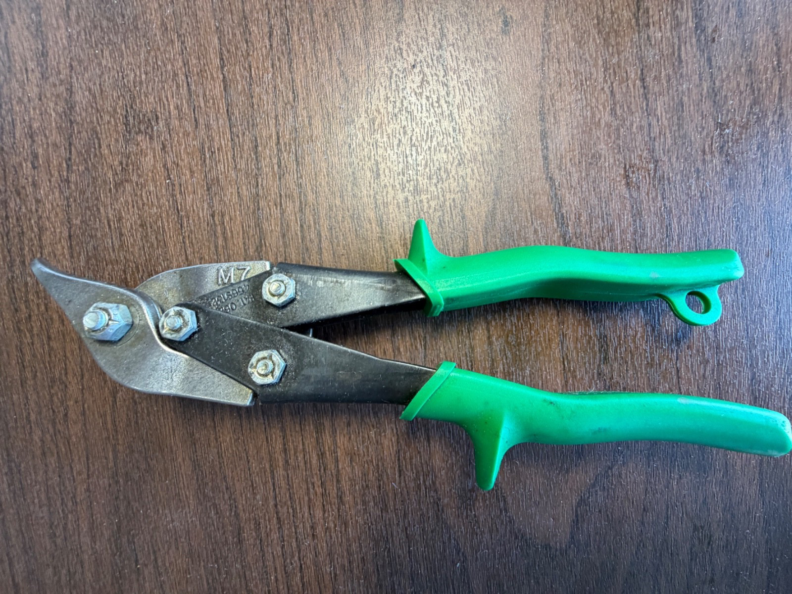 Wiss 10″ Metal cutter Offset Straight Right Cut Aviation Snips Green M7 VTG