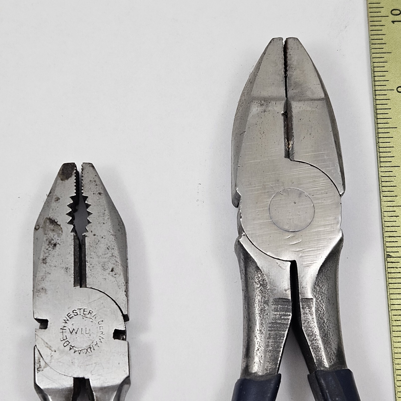 4 Vintage Linemans Pliers Side Cutter Lot Germany USA Diagonal Forged
