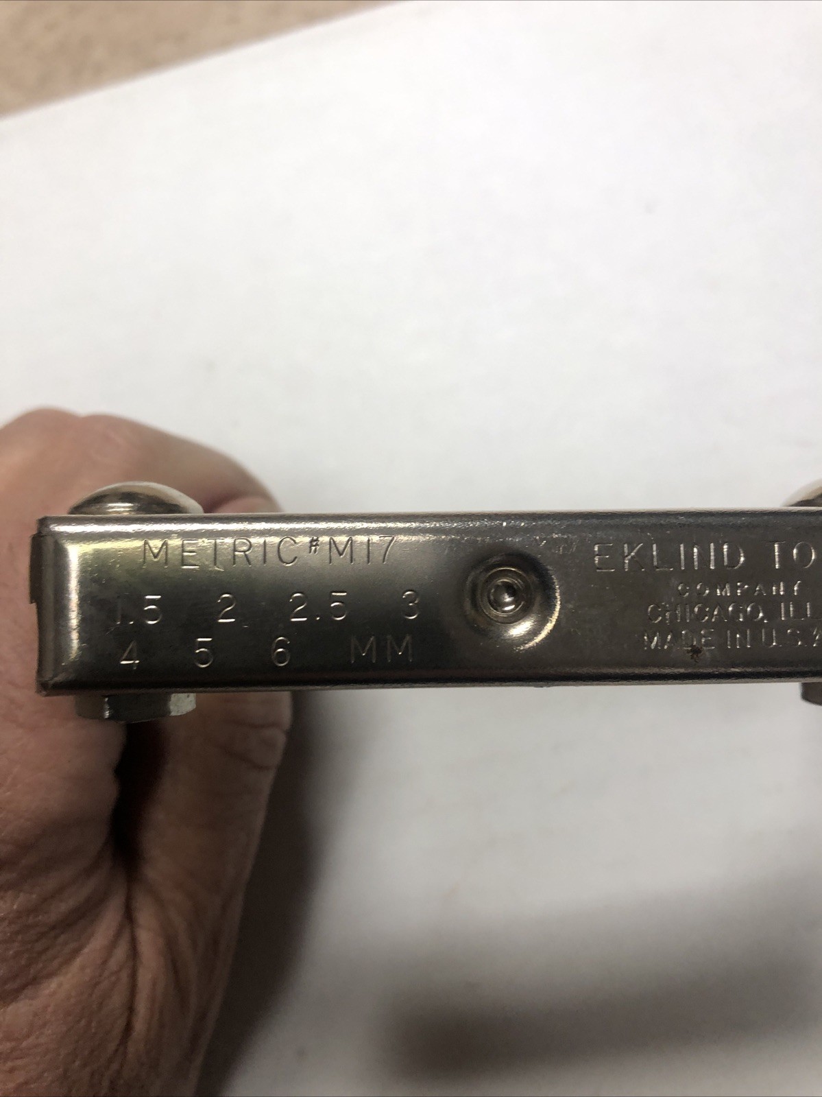 Vintage Eklind Tools Company Allen Key Metric M17 Made In USA