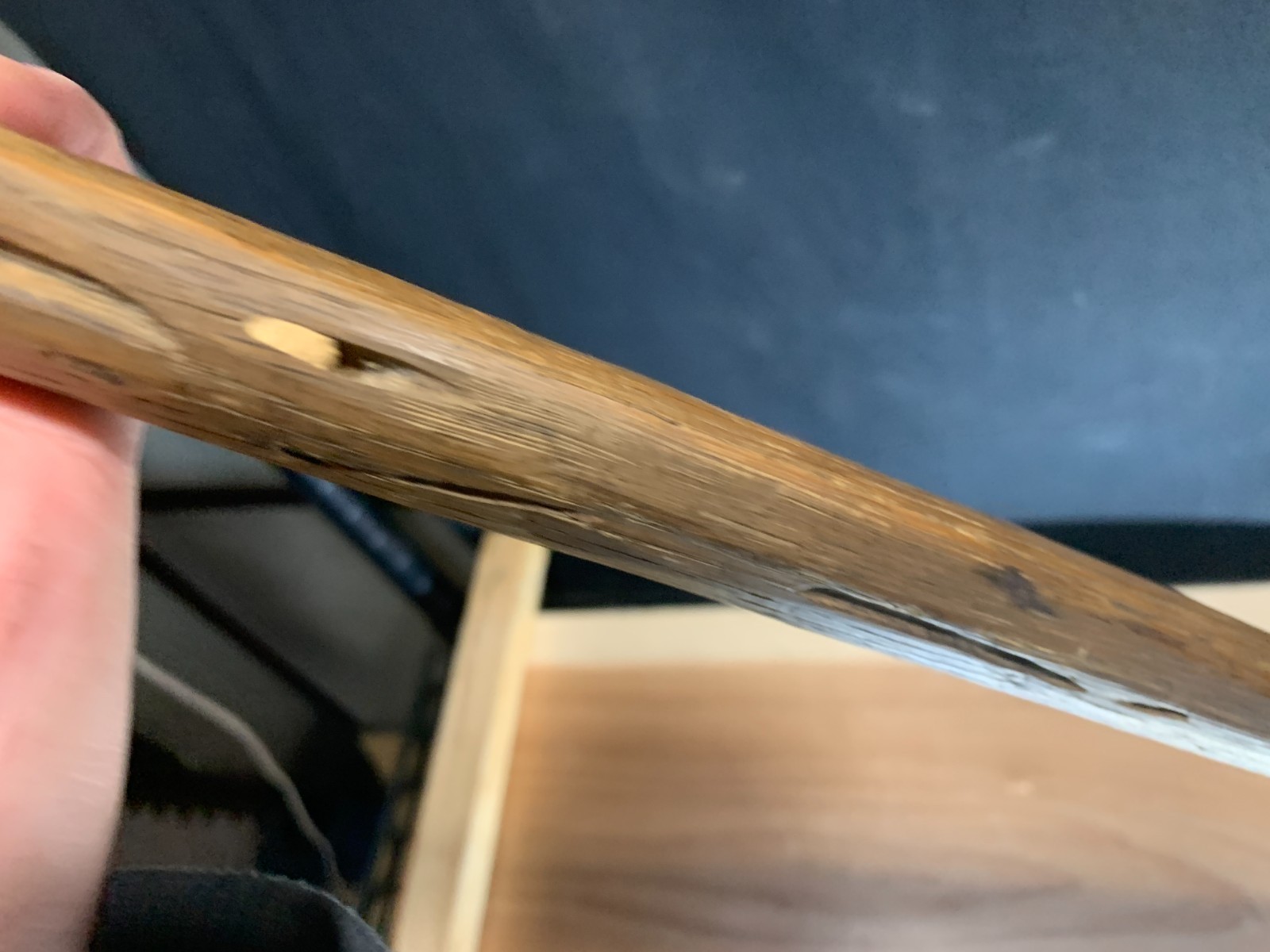 Antique- Medoyoki — Japanese Mortising Axe (for log rafting) 1275g 64cm
