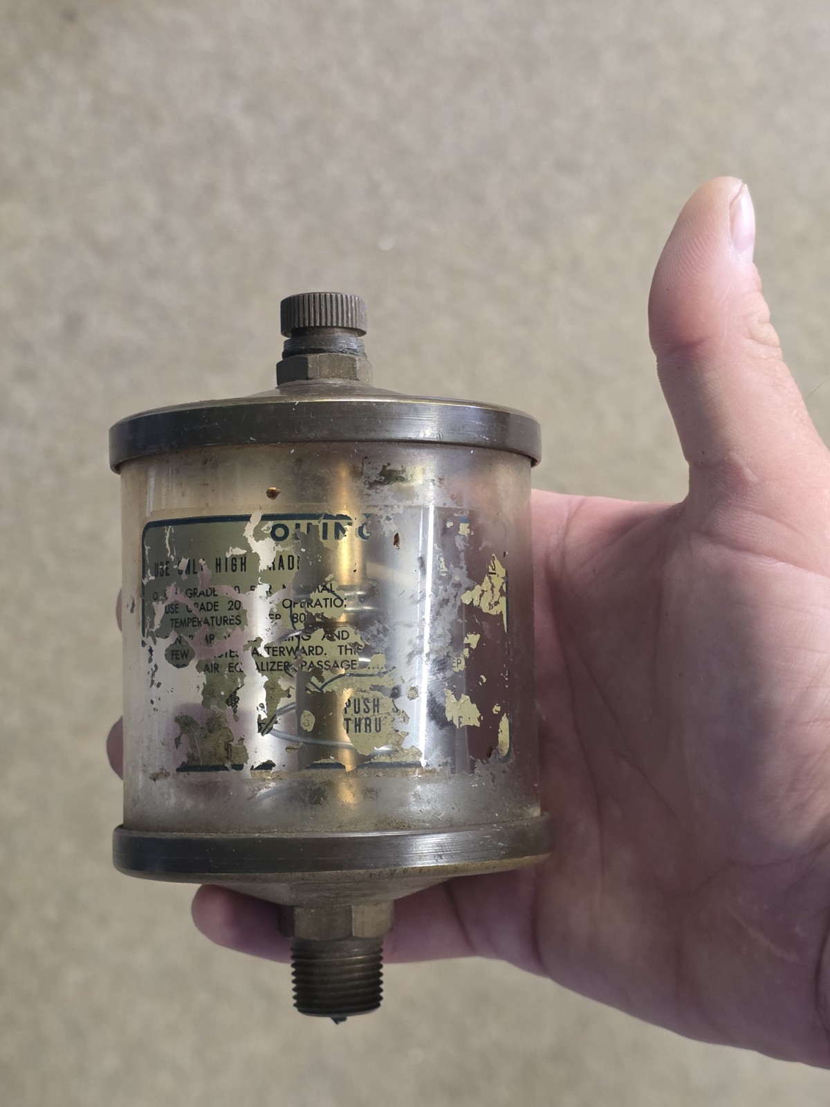 Vintage Gast MFG Co. Pneumatic Oiler Lubricator – Industrial Air Line Equipment