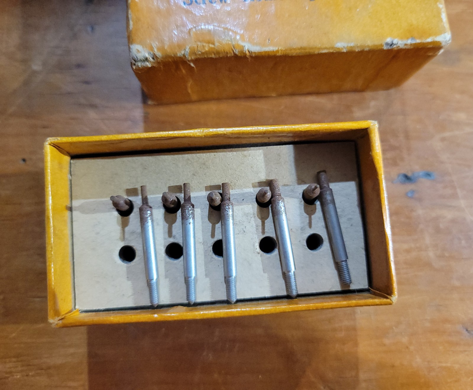 VTG Swartchild & Co Screw Removing Punches Set of 10 + Handle Swiss Made 532272