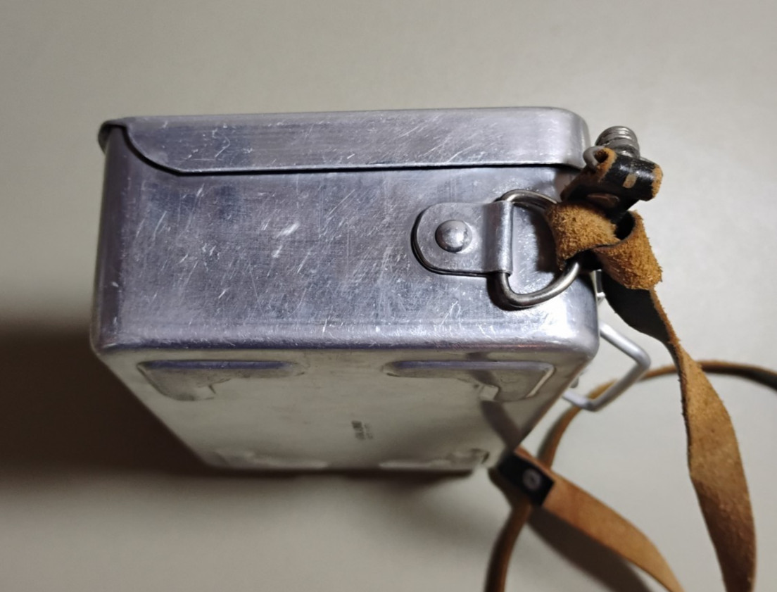 Natural Aluminum Steampunk Style Storage Box with Leather Strap Made in India