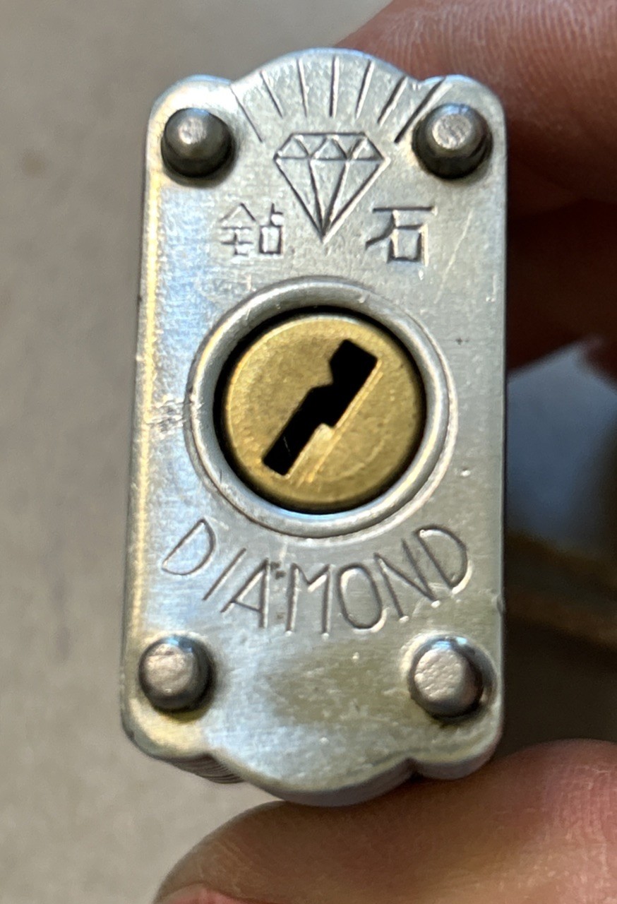 Eight Vintage Padlocks, Sears, Slaymaker, Diamond, Corbin, Yale, LSDA