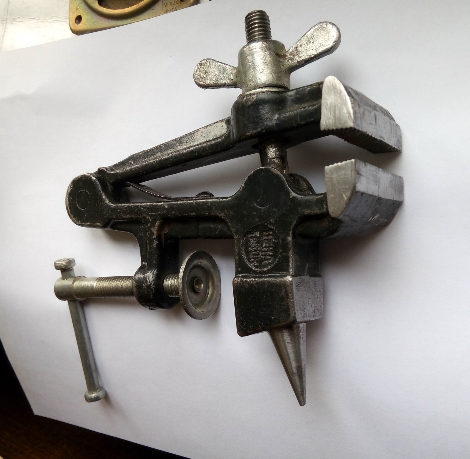 Soviet Vintage mini Vise Jewelry with Anvil Made in USSR 1970s