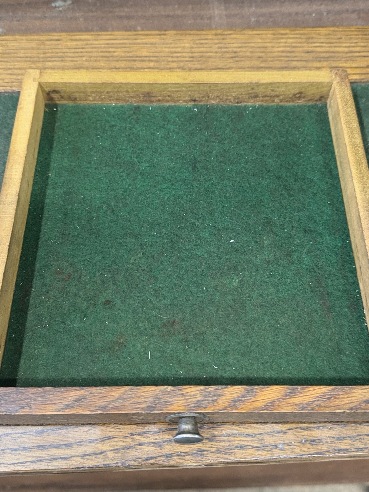 antique quarter sawn tiger oak machinist box 11 drawer Gerstner original 20 “
