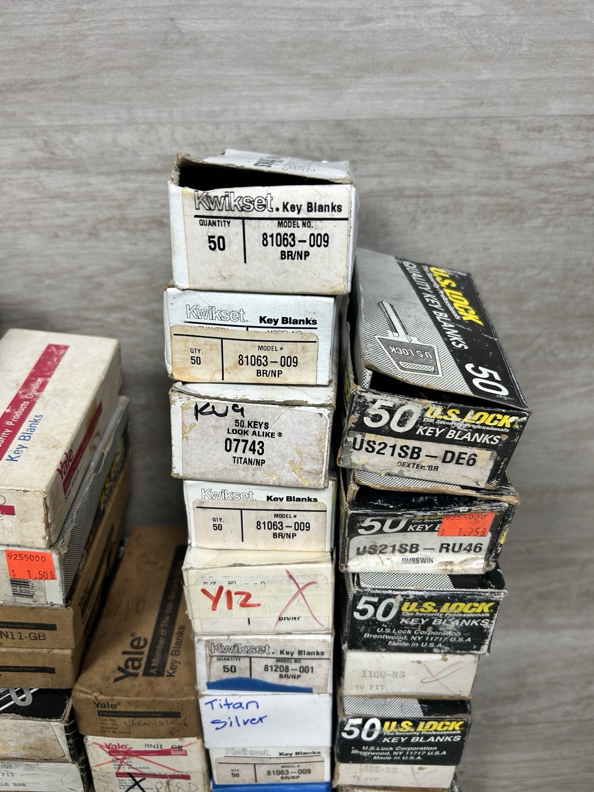 Vintage 85 Lbs UNCUT Key Blank Supply Lot Commercial Residential Mixed Brand