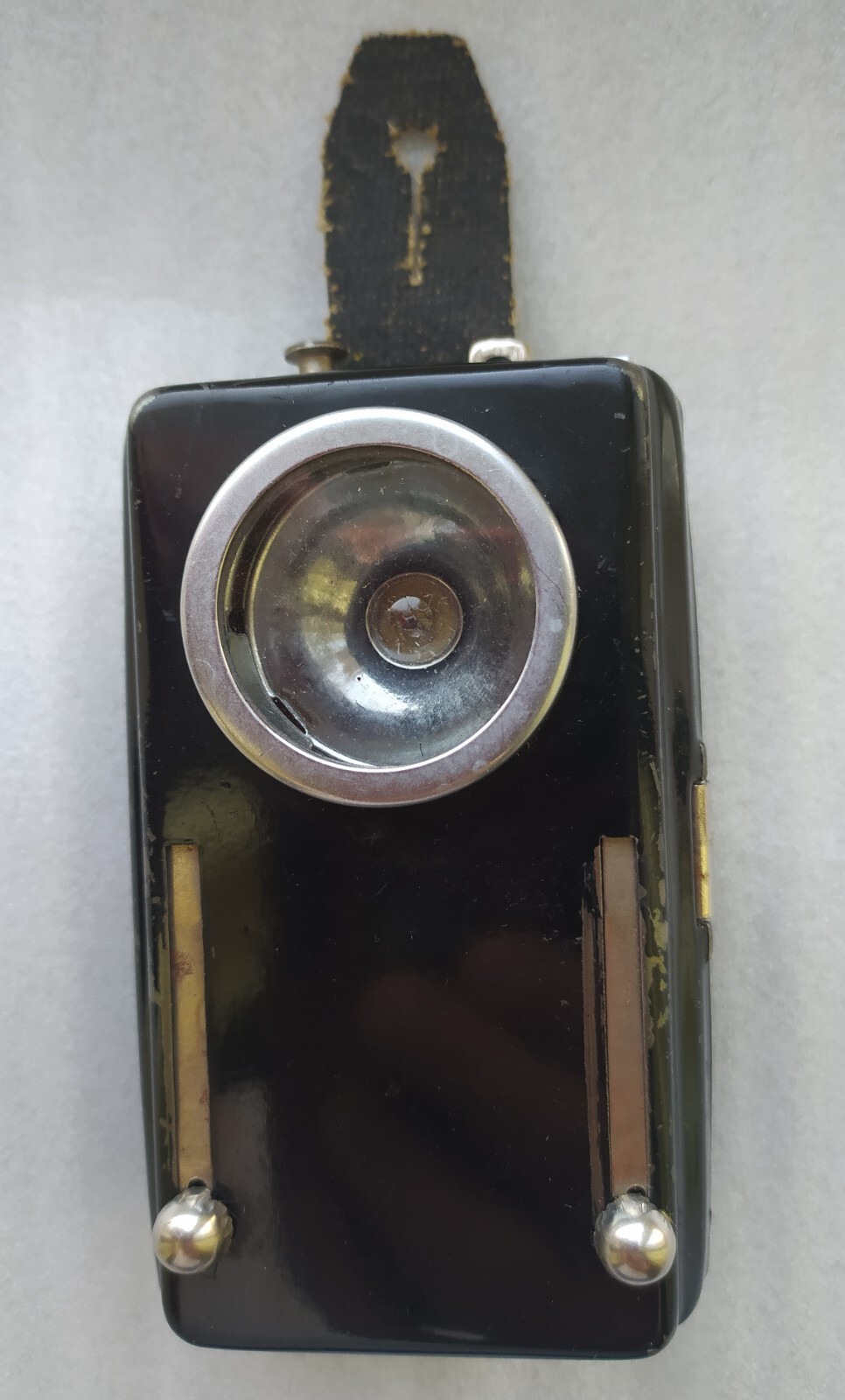Soviet, army signal flashlight, Morse button, original, vintage USSR
