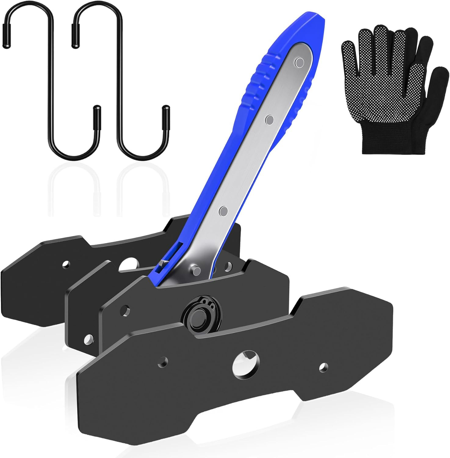 Brake Caliper Compression Tool,360° Swing Ratchet Switch with Additional 2 Pcs L