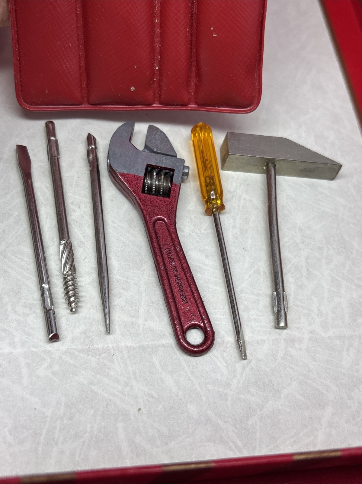 Lot of Vintage Miniature Tool Kits-Wrench-Hammers-Screwdrivers-Hong Kong-Germany