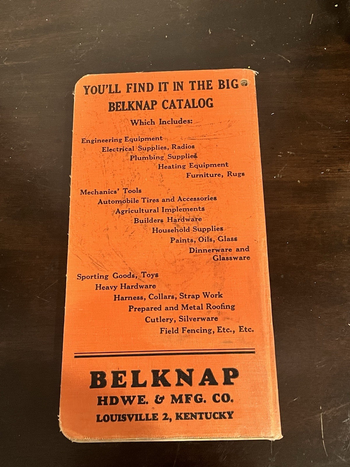 VINTAGE NOS BELKNAP HARDWARE & MFG. WANT ORDER BOOK LOUISVILLE KENTUCKEY (18B)
