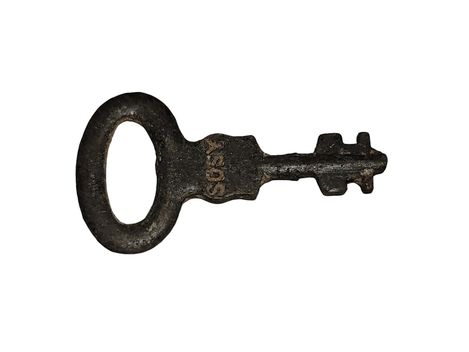 Antique Double Cut Sided Skeleton Key Padlock Cabinet Small