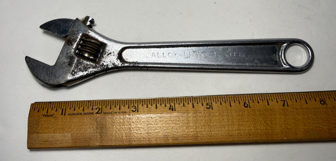 Vintage Utica 91-8 8″ Adjustable Wrench Spanner