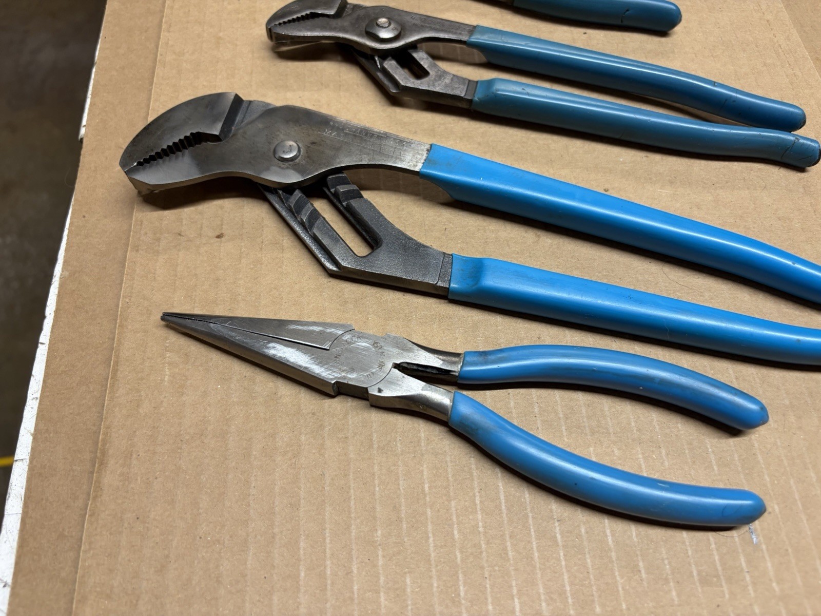 5 Pc Set Of Vintage Channellock Pliers. No.s 440, 3017, 420, 546 and 326.