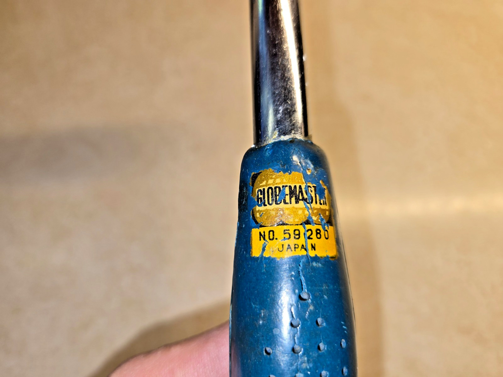 Vintage Globemaster NO.59280, 10-1/2″ Mallet Hammer (Japan) – AS-IS Needs Rubber