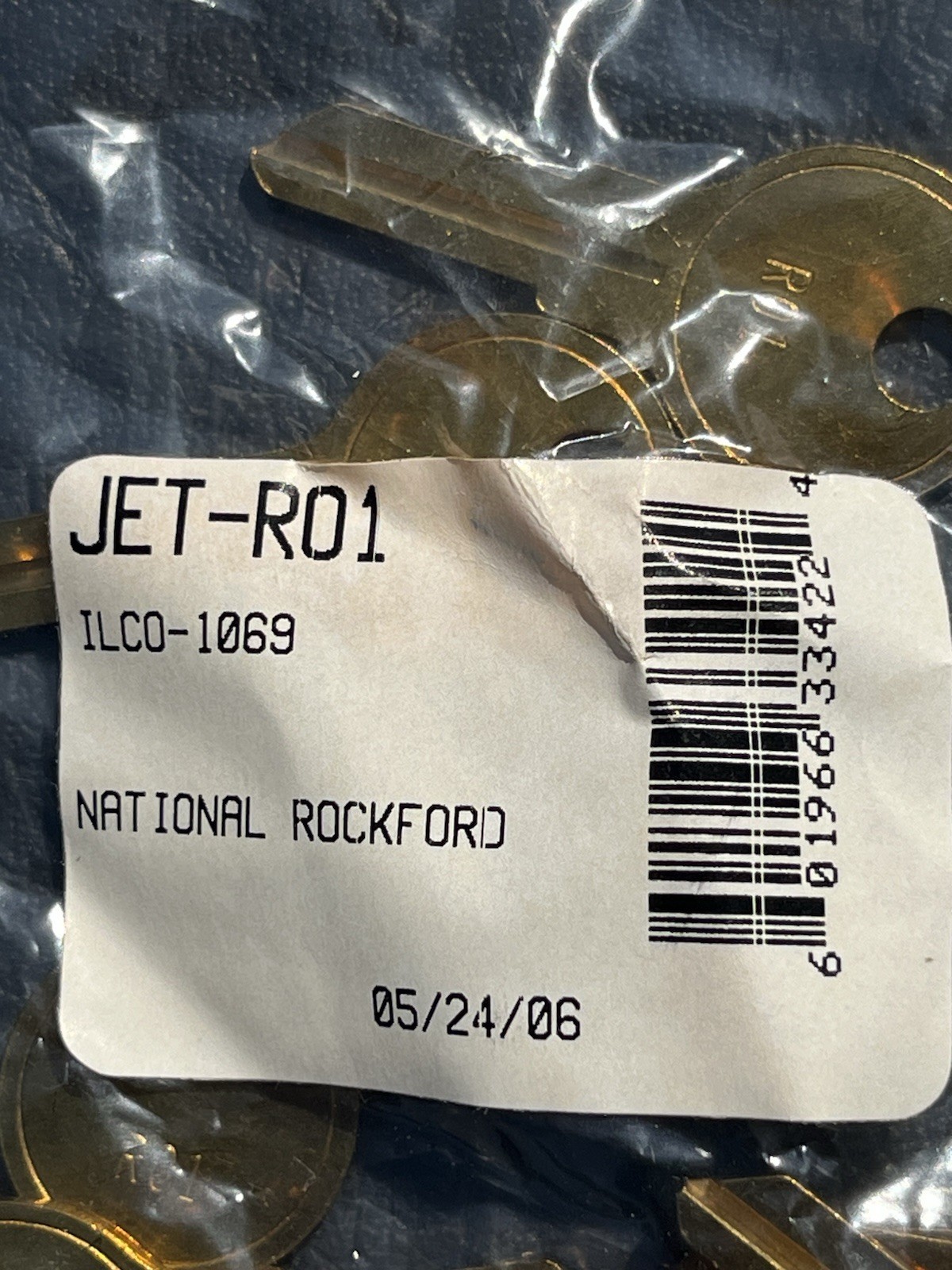 Key Blank Jet RO1 ILCO 1069 Lot of 10 Pieces Uncut for National Rockford Locks