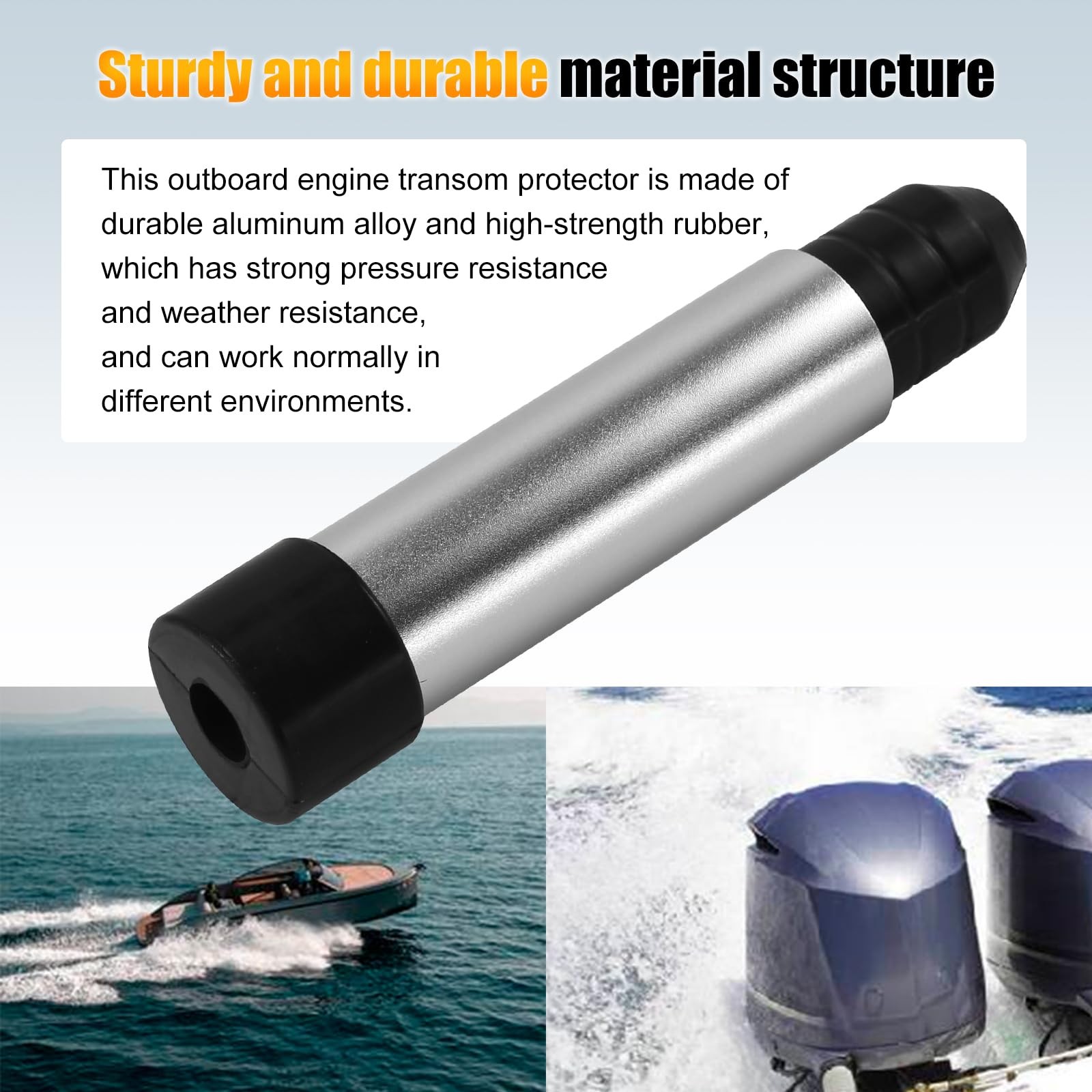 CWaveRow 2PCS Outboard Motor Support Outboard Transom Saver Boat Motor Support